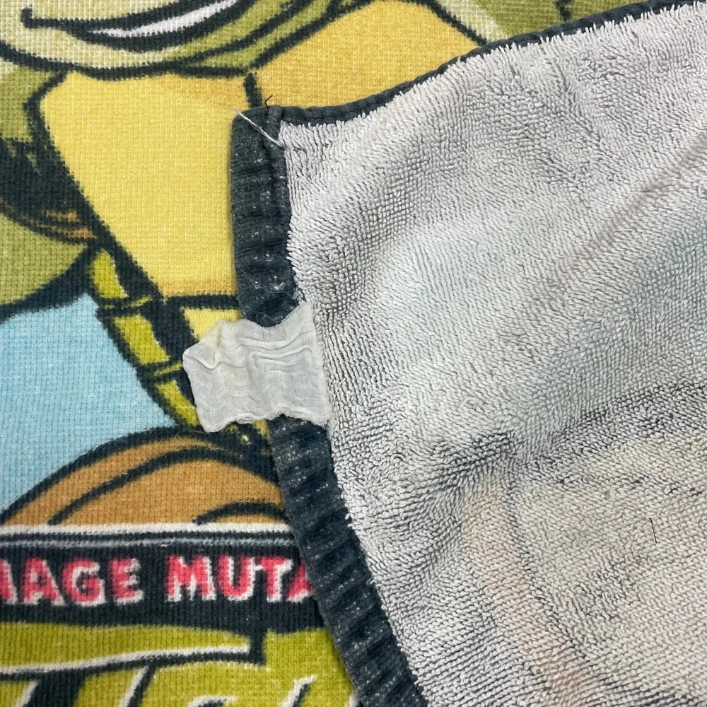 Vintage 2003 Teenage Mutant Ninja Turtles TMNT Beach Towel Peter Laird Graphic